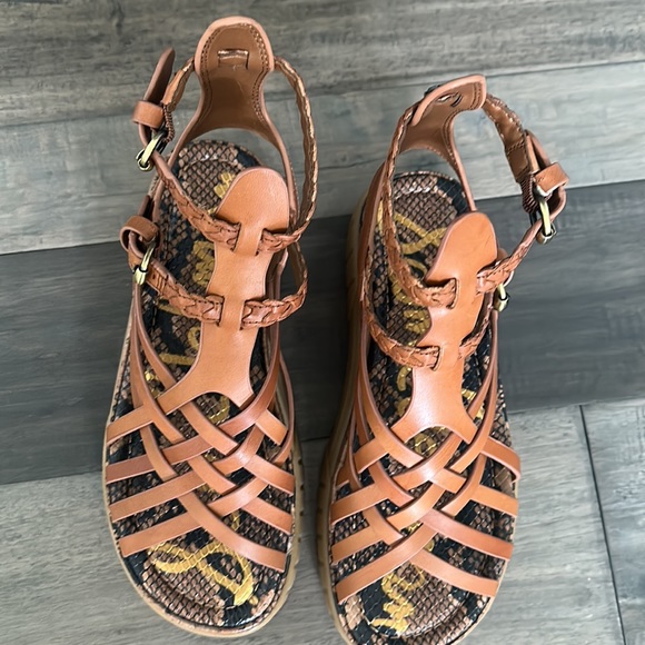 NWT Sam Edelman Genea Saddle Leather Sandals - Picture 2 of 8